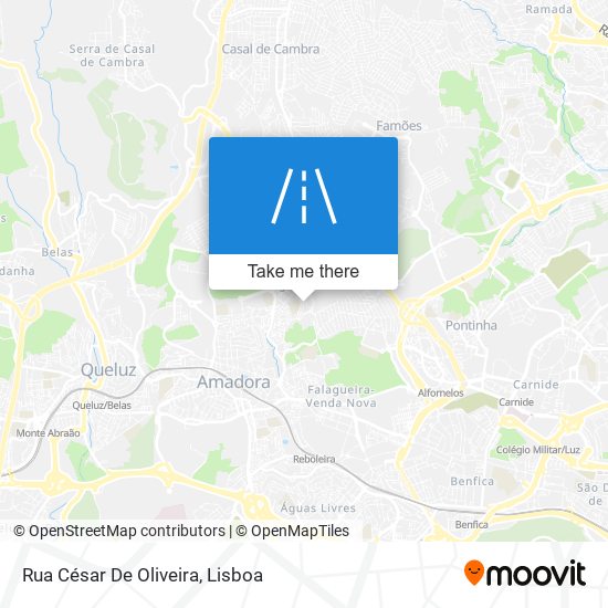 Rua César De Oliveira map