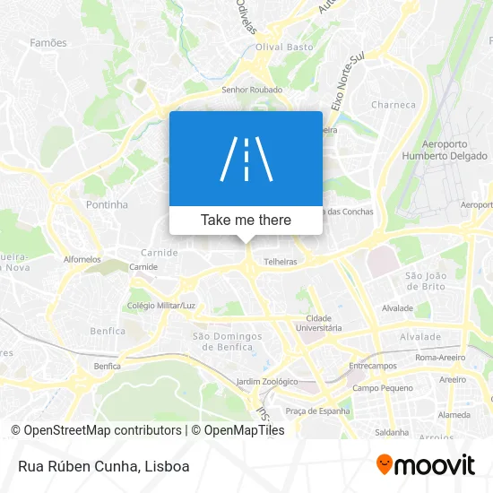 Rua Rúben Cunha map