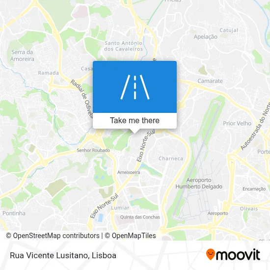 Rua Vicente Lusitano map