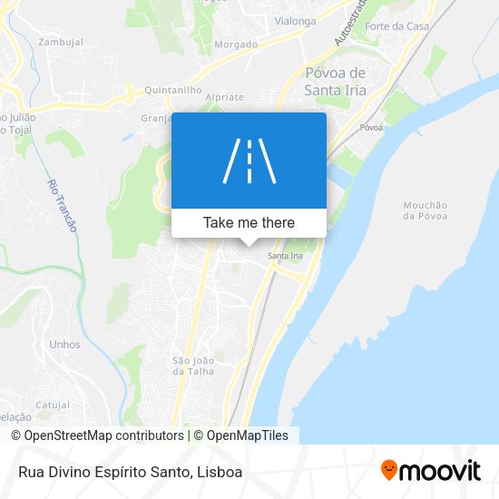 Rua Divino Espírito Santo mapa