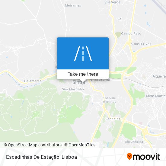 Escadinhas De Estação map