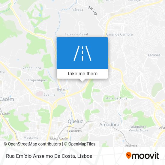 Rua Emídio Anselmo Da Costa map