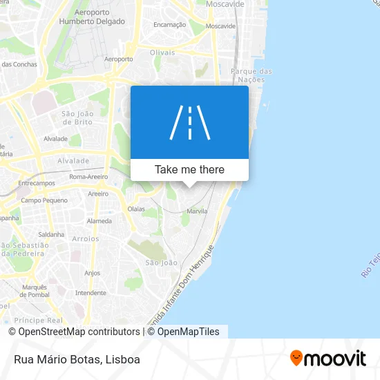 Rua Mário Botas map