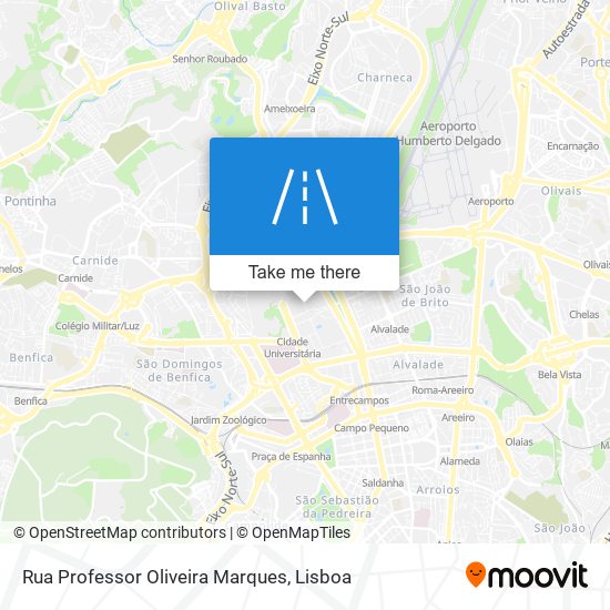 Rua Professor Oliveira Marques mapa