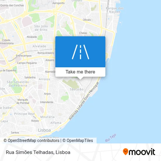 Rua Simões Telhadas map
