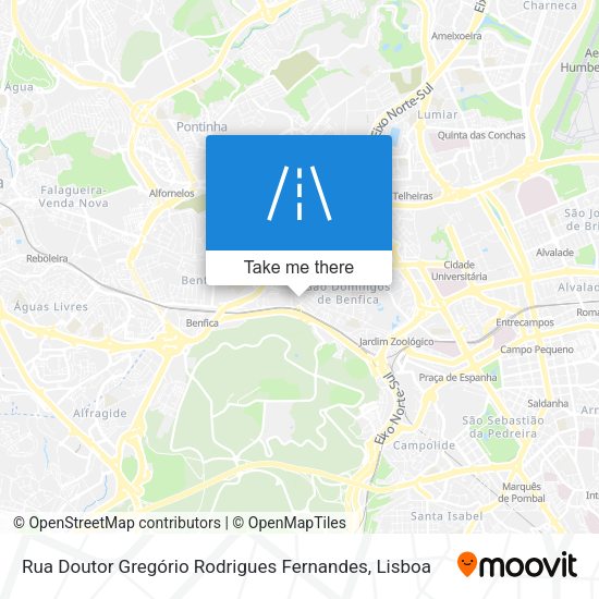 Rua Doutor Gregório Rodrigues Fernandes mapa