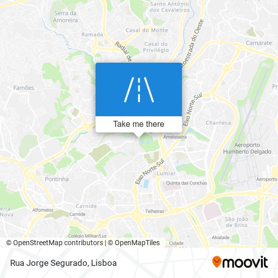 Rua Jorge Segurado mapa