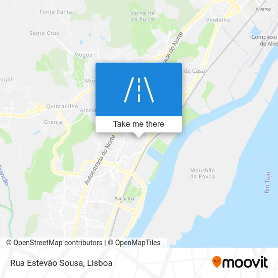 Rua Estevão Sousa map