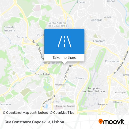 Rua Constança Capdeville mapa