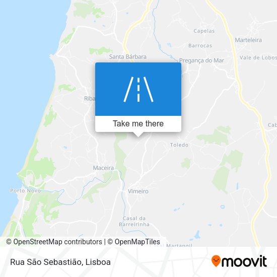 Rua São Sebastião map
