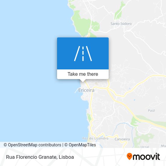 Rua Florencio Granate mapa