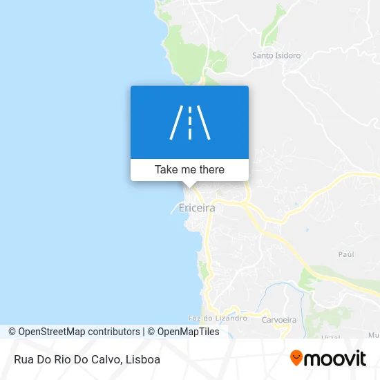 Rua Do Rio Do Calvo map