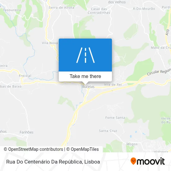 Rua Do Centenário Da República map