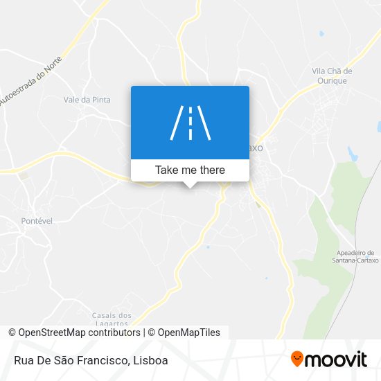 Rua De São Francisco map