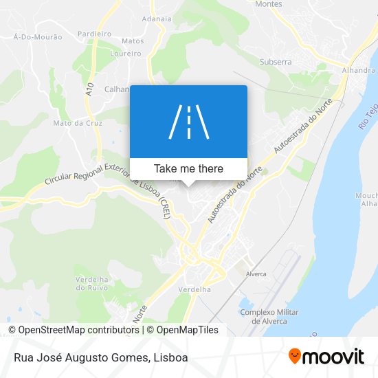 Rua José Augusto Gomes mapa