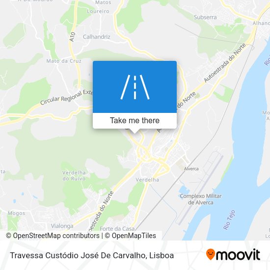 Travessa Custódio José De Carvalho mapa