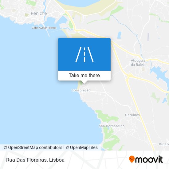 Rua Das Floreiras mapa