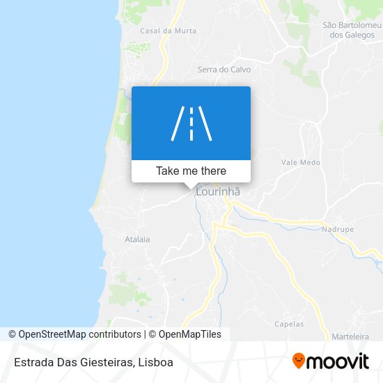 Estrada Das Giesteiras map