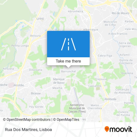 Rua Dos Martires mapa