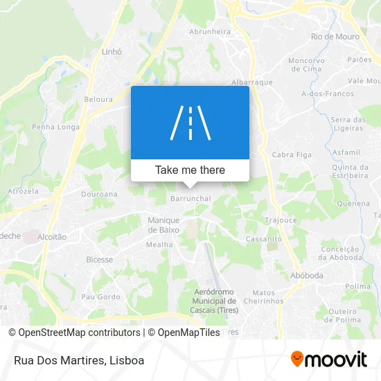 Rua Dos Martires map