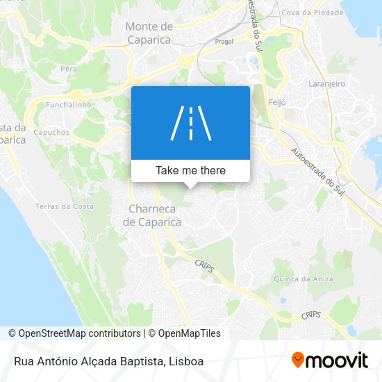 Rua António Alçada Baptista mapa