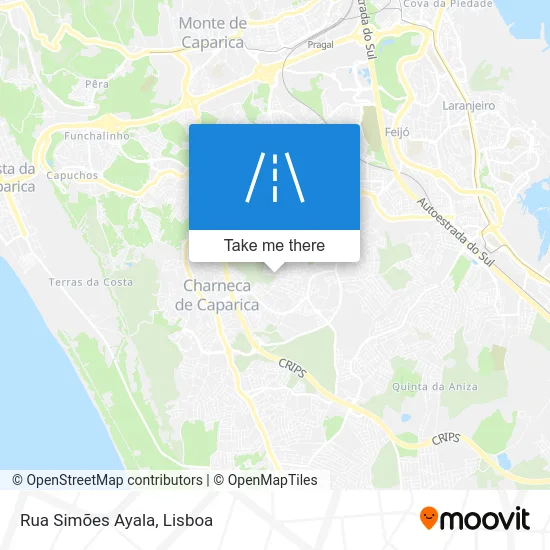 Rua Simões Ayala map