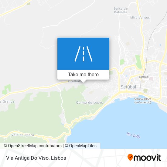 Via Antiga Do Viso mapa