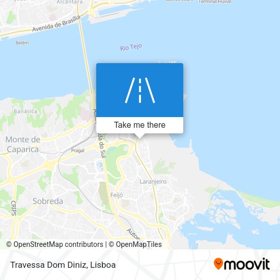 Travessa Dom Diniz mapa