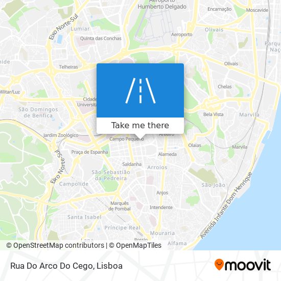 Rua Do Arco Do Cego map