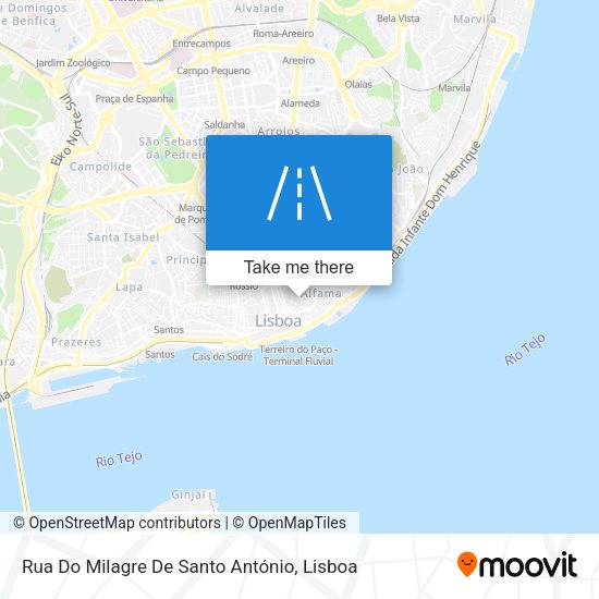 Rua Do Milagre De Santo António map