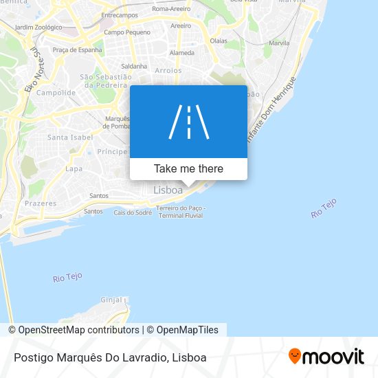 Postigo Marquês Do Lavradio mapa