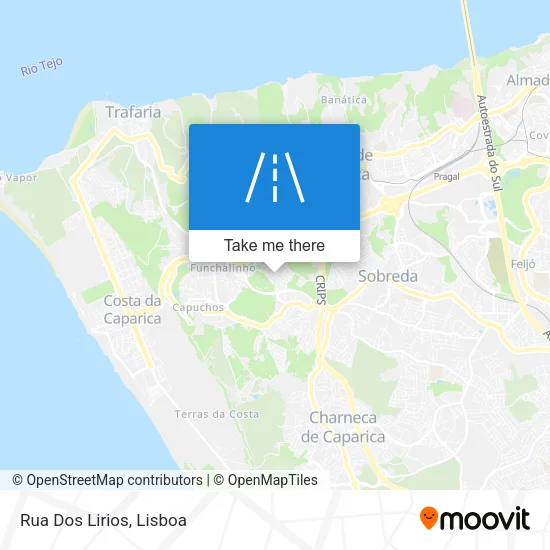 Rua Dos Lirios map