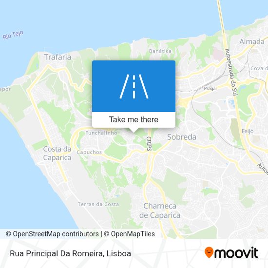 Rua Principal Da Romeira map