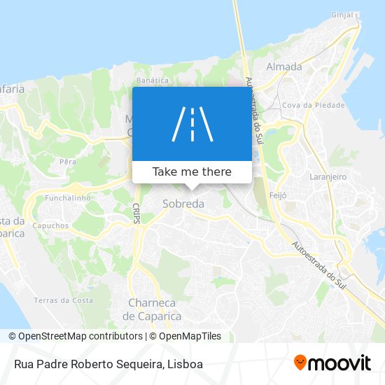 Rua Padre Roberto Sequeira mapa
