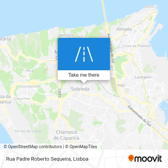 Rua Padre Roberto Sequeira map