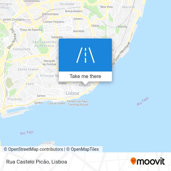 Rua Castelo Picão map