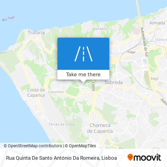 Rua Quinta De Santo António Da Romeira mapa