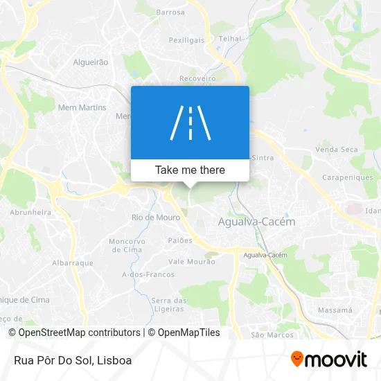 Rua Pôr Do Sol map