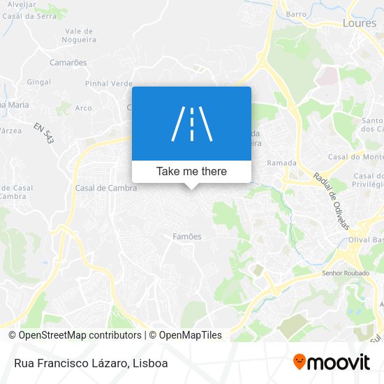 Rua Francisco Lázaro map