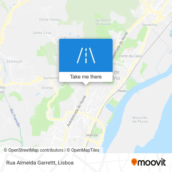 Rua Almeida Garrettt map