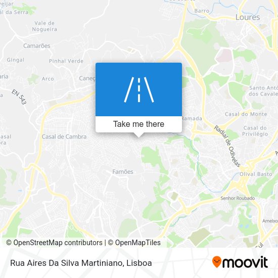 Rua Aires Da Silva Martiniano map