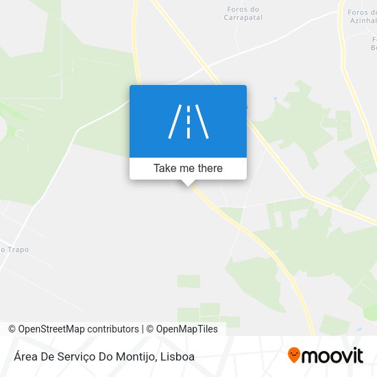 Área De Serviço Do Montijo map