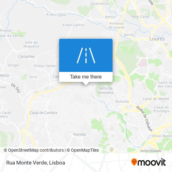 Rua Monte Verde map