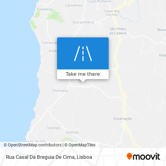 Rua Casal Da Breguia De Cima map