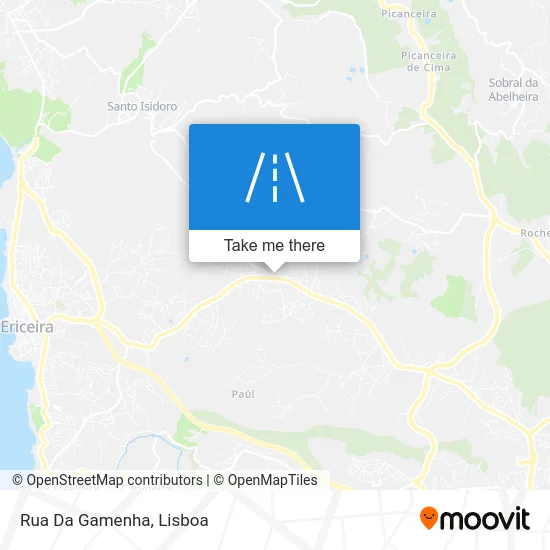 Rua Da Gamenha map