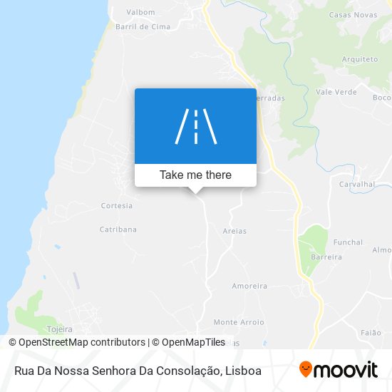 Rua Da Nossa Senhora Da Consolação mapa