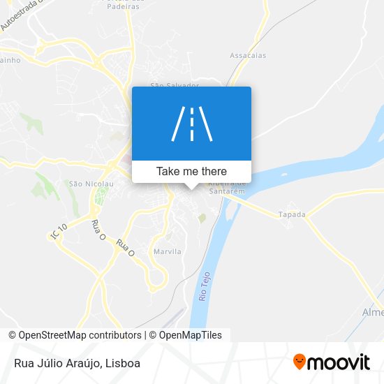 Rua Júlio Araújo mapa