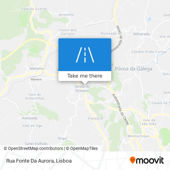 Rua Fonte Da Aurora map