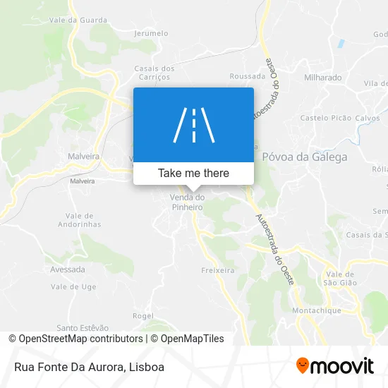 Rua Fonte Da Aurora map