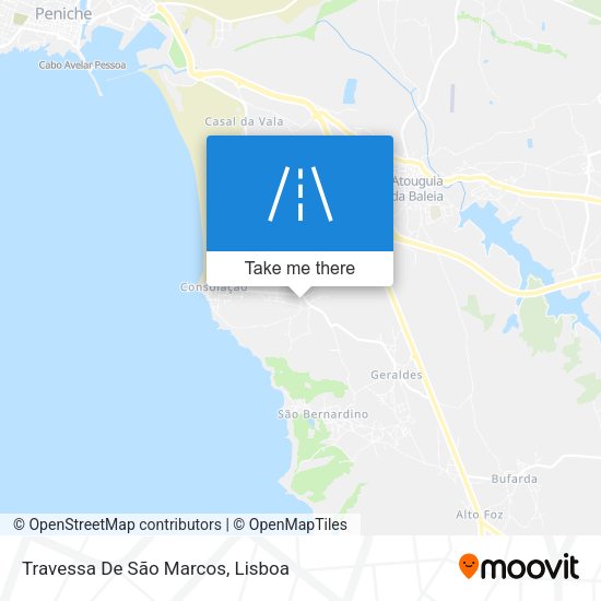 Travessa De São Marcos mapa